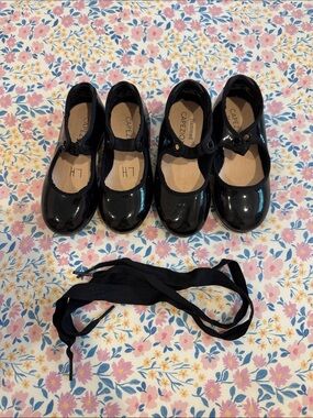 Capezio Black Patent Mary Jane Tap Shoes for Girls